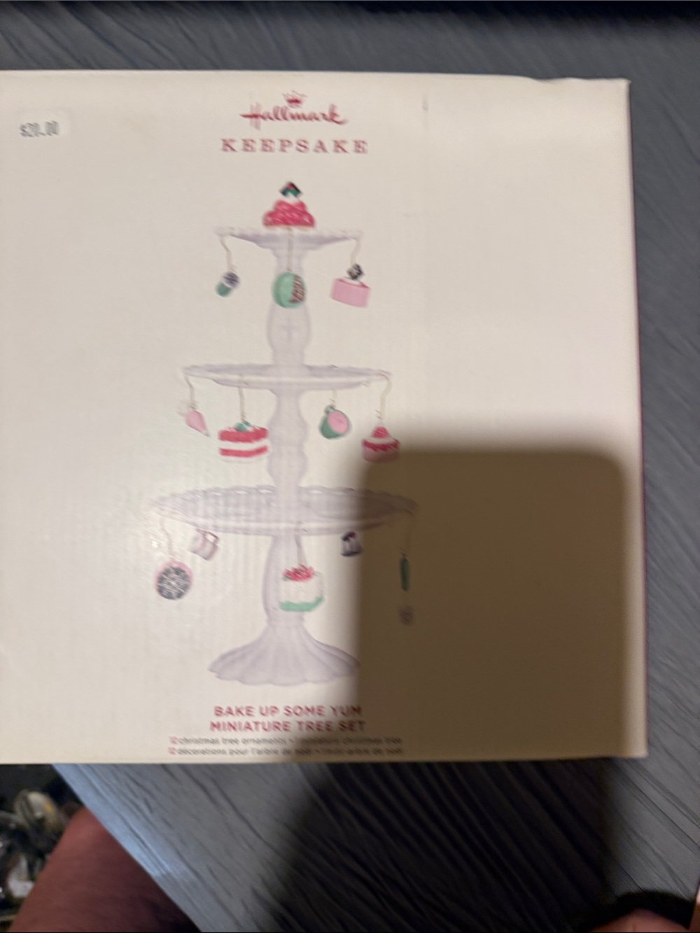 Hallmark Keepsake White Dessert Tree with Pink and Green Accents